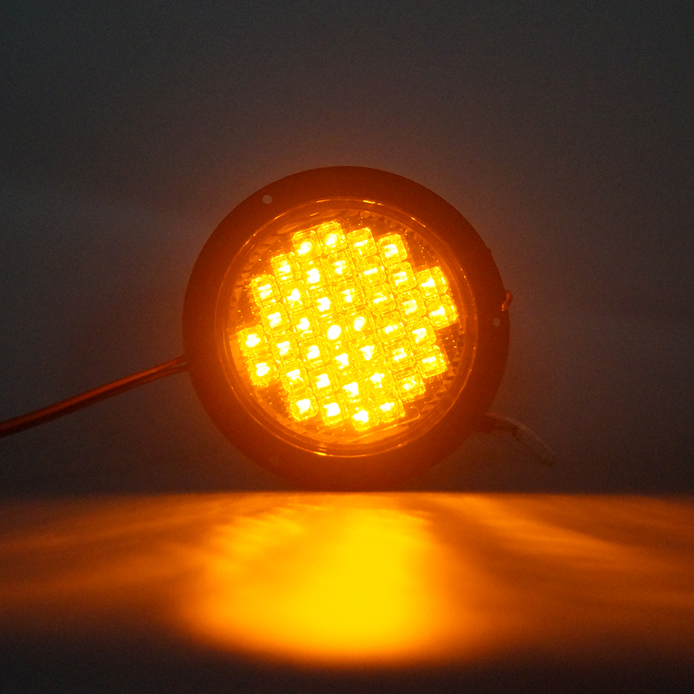 Luz trasera LED ámbar de 6 pulgadas para camión
