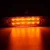 Luz lateral del marcador LED rojo cromado para vehículos