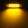Amarillo | rectangular | luces de espacio libre marcador LED con cromo/hierro inoxidable para coche