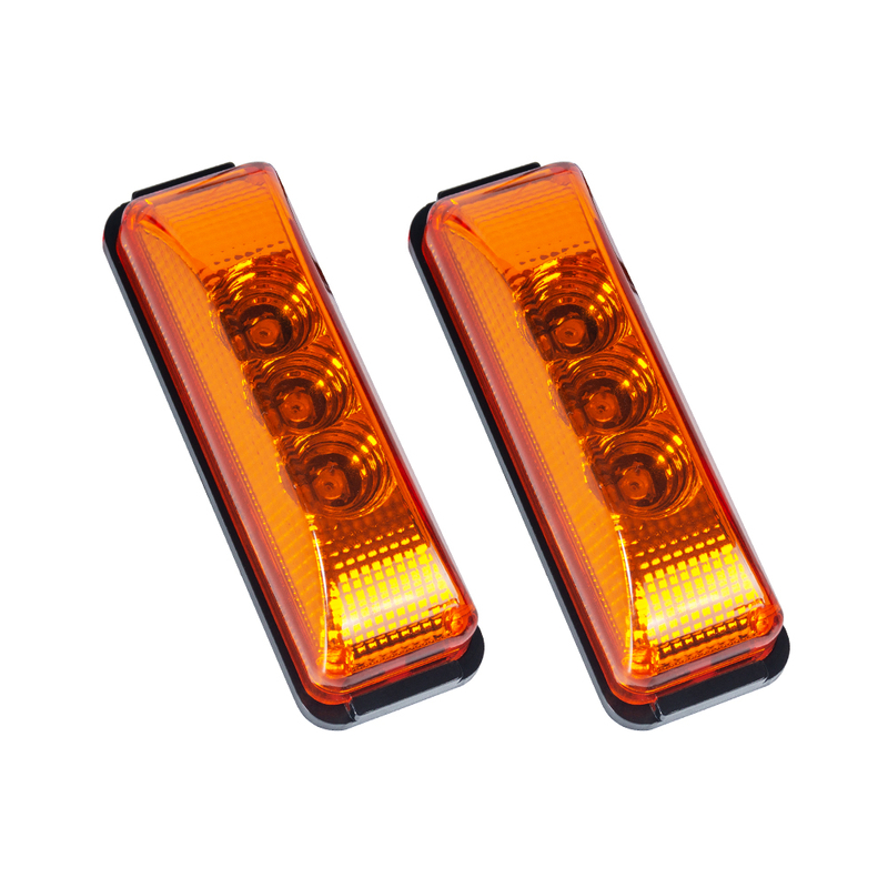 Luz de marcador lateral LED ámbar automotriz para automóviles