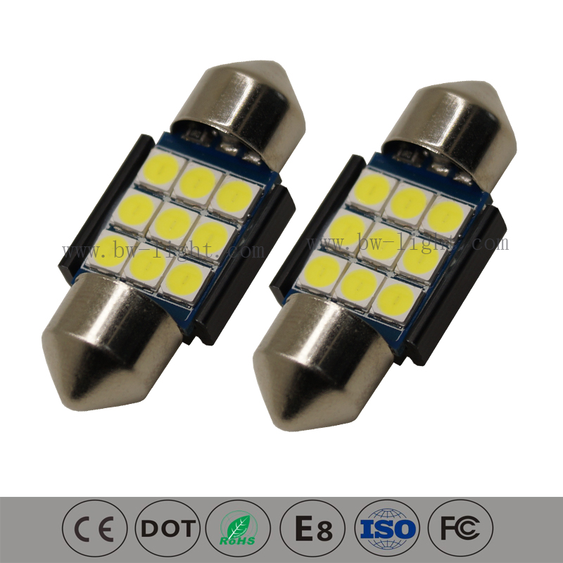 Luces de coche con bombilla de domo led de 31 mm 