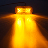 Luz de marcador lateral LED amarilla automotriz para automóviles