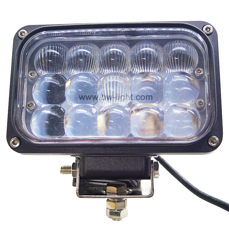Luz de trabajo led impermeable rectangular de 5 pulgadas