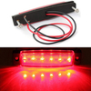 Lámparas de vehículo LED de luz de marcador lateral de barco rojo de 3,8 pulgadas