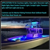 Barco de guardabarros | Lámpara exterior LED | Luz de marcador lateral marino |