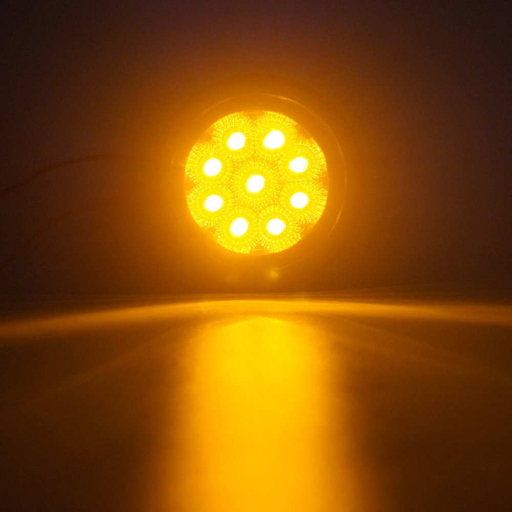 Luces de marcador LED de remolque amarillo con panel de durmiente sellado 