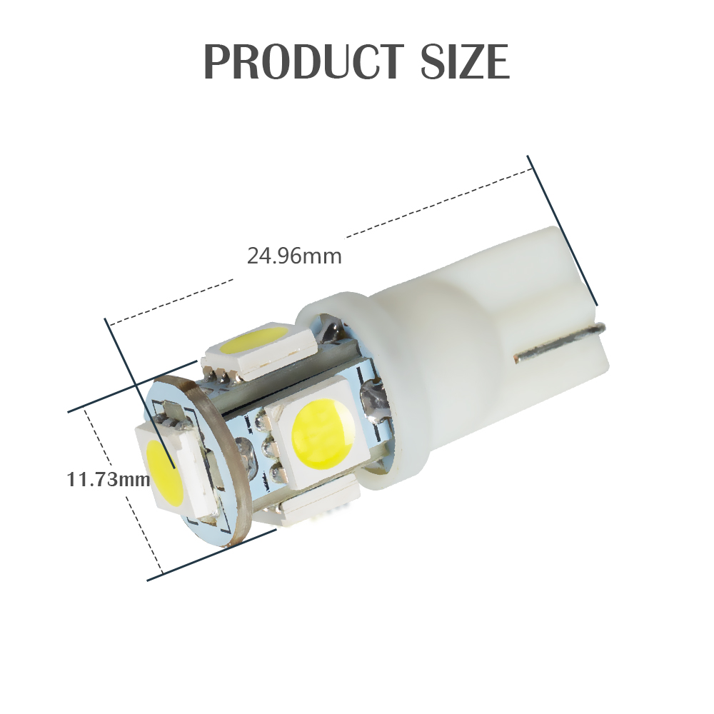 T10 Dome Bulb Licenciatura LED Bombera de la placa LED