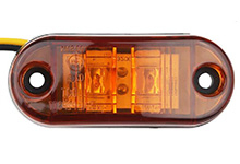 Luz de marcador lateral de LED ámbar automotriz para camiones